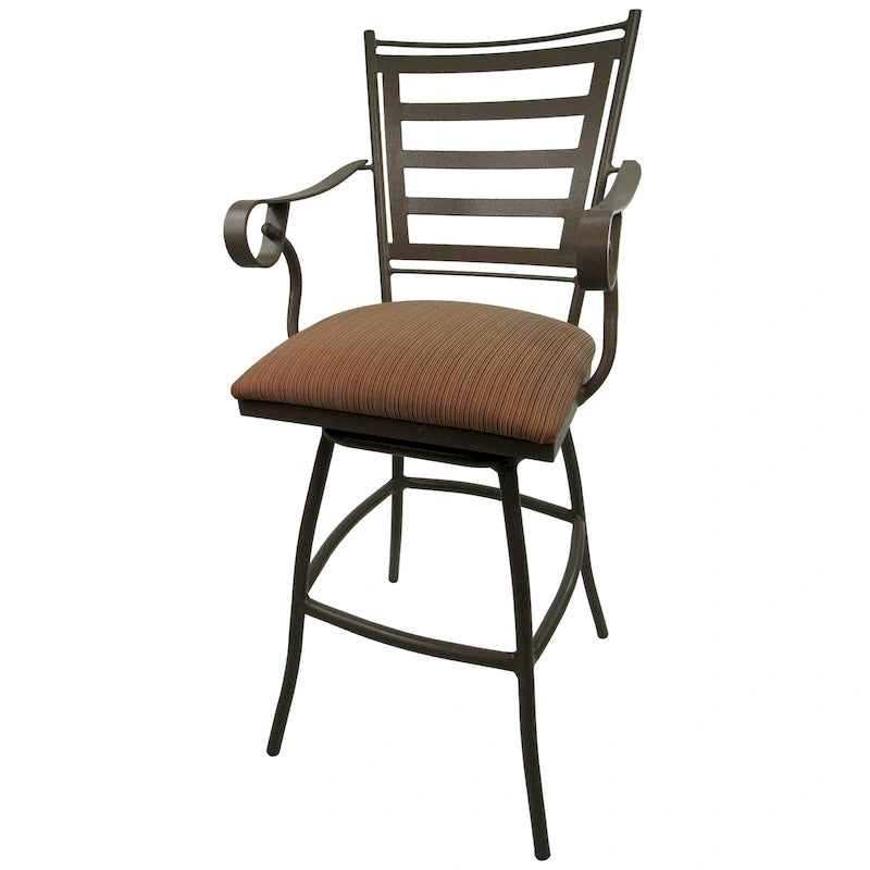 Sgabello da Bar Extra Alto per Spettatore da 35 Pollici con Telaio Beige – Altezza Seduta 35"