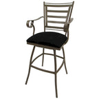 Sgabello da Bar Extra Alto per Spettatore da 35 Pollici con Telaio Beige – Altezza Seduta 35"