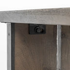Panca da pranzo in legno massello marrone con bordo vivo – 70 larghezza x 17 profondità x 18 altezza pollici