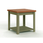 Tavolino Modern Farmhouse da 60 cm con Finitura Bicolore – Completamente Assemblato