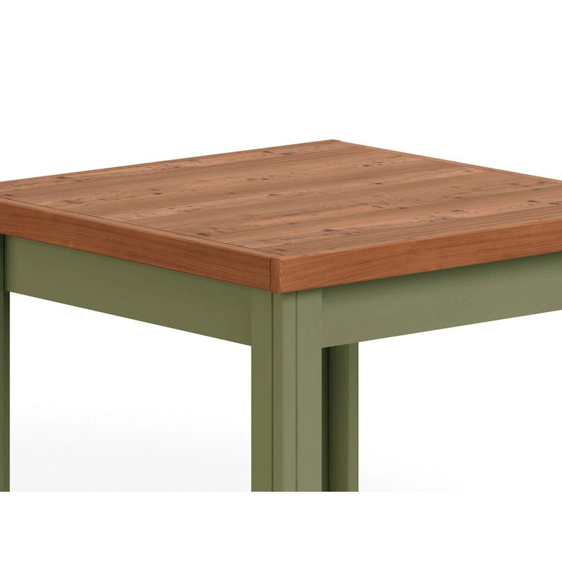 Tavolino Modern Farmhouse da 60 cm con Finitura Bicolore – Completamente Assemblato
