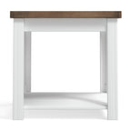 Tavolino Modern Farmhouse da 60 cm con Finitura Bicolore – Completamente Assemblato