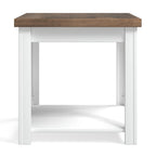 Tavolino Modern Farmhouse da 60 cm con Finitura Bicolore – Completamente Assemblato