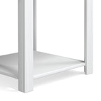 Tavolino Modern Farmhouse da 60 cm con Finitura Bicolore – Completamente Assemblato