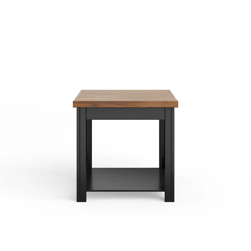 Tavolino Modern Farmhouse da 60 cm con Finitura Bicolore – Completamente Assemblato