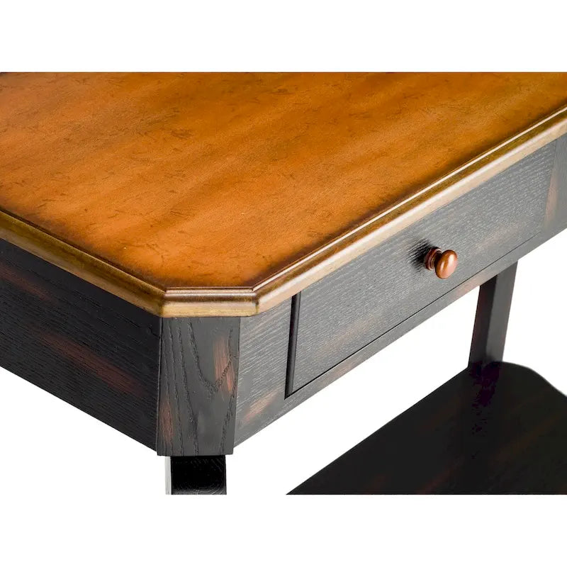 Tavolino d'appoggio in ferro dorato con piano a specchio – 15Lx15Px20A, stile contemporaneo