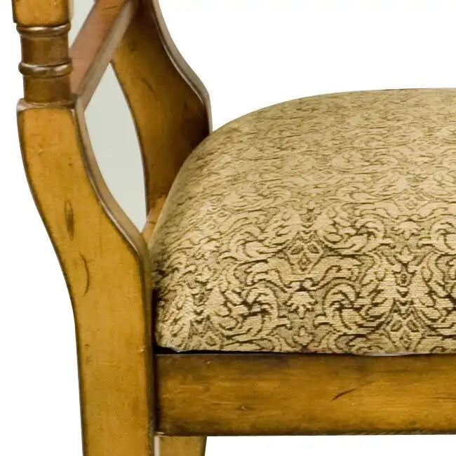 Tavolino d'appoggio in ferro dorato con piano a specchio – 15Lx15Px20A, stile contemporaneo