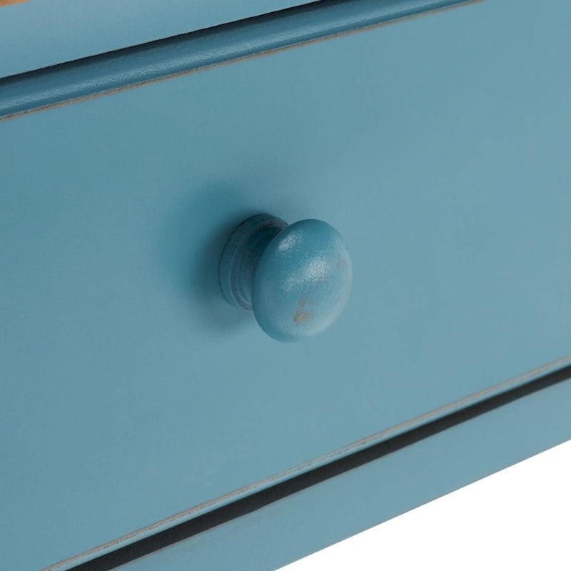 Tavolino d'appoggio in ferro dorato con piano a specchio – 15Lx15Px20A, stile contemporaneo