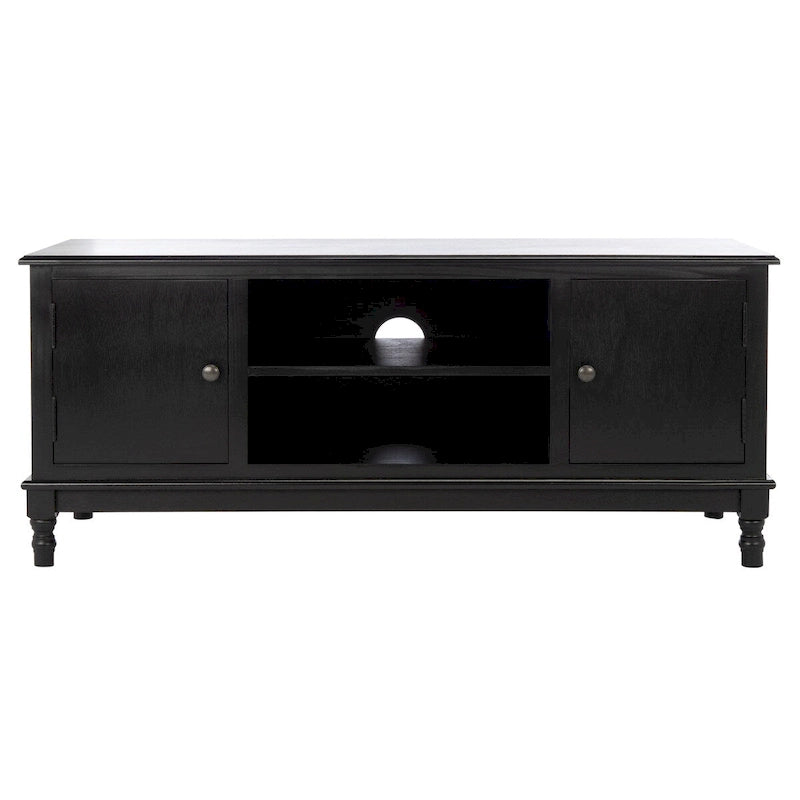 Mobile TV rustico con 2 ante e 2 ripiani aperti – 119 cm L x 40 cm P x 50 cm H