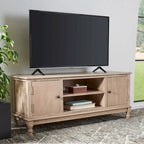 Mobile TV rustico con 2 ante e 2 ripiani aperti – 119 cm L x 40 cm P x 50 cm H