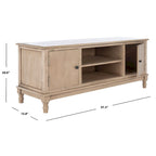 Mobile TV rustico con 2 ante e 2 ripiani aperti – 119 cm L x 40 cm P x 50 cm H