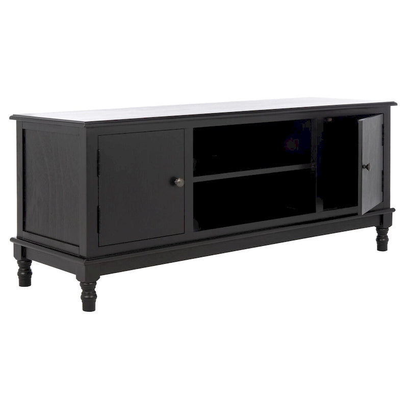 Mobile TV rustico con 2 ante e 2 ripiani aperti – 119 cm L x 40 cm P x 50 cm H