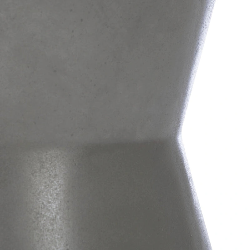 Tavolino d'appoggio in cemento per interni ed esterni – 30x30x43 cm, design moderno curvo