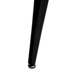 Consolle Mid-Century con piano in rovere rustico e struttura aperta in metallo nero – 39Lx14Px31A