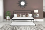 Metal Frame Daybed with trundle