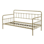 Divano letto con struttura in metallo e letto estraibile