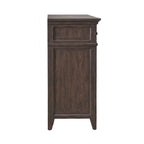Cassettiera Saddle Brown a 8 cassetti con rivestimento in cedro, cassetti superiori foderati in feltro e ferramenta anticata