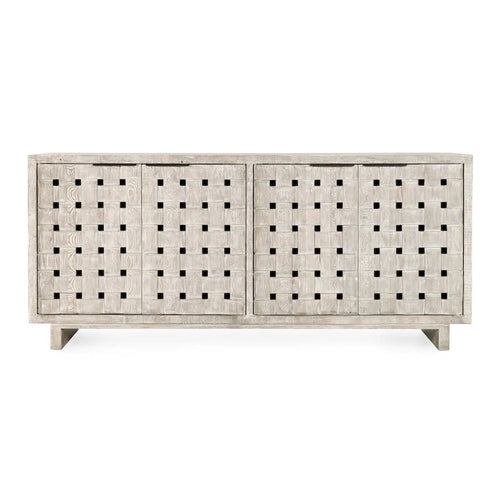 Madia credenza a 4 ante in legno di pino riciclato – Stile rustico Bast