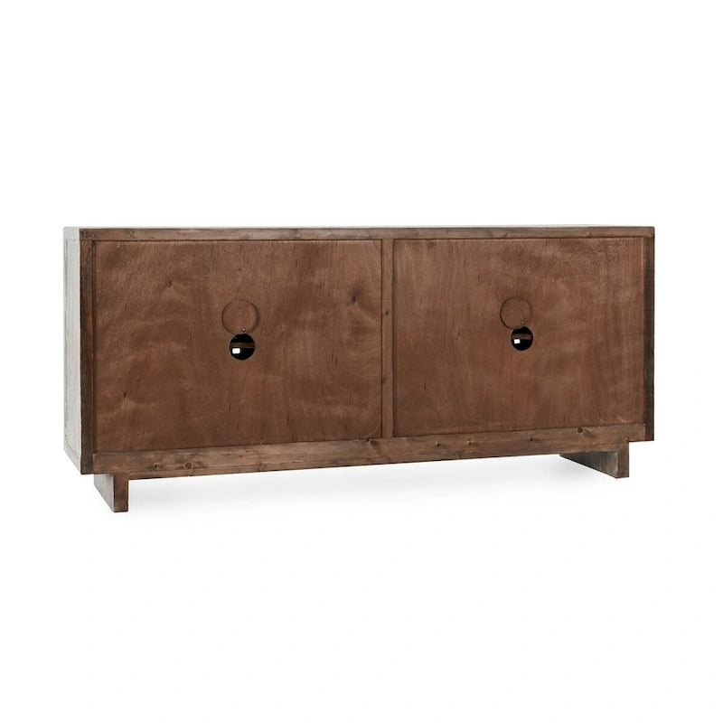 Madia credenza a 4 ante in legno di pino riciclato – Stile rustico Bast
