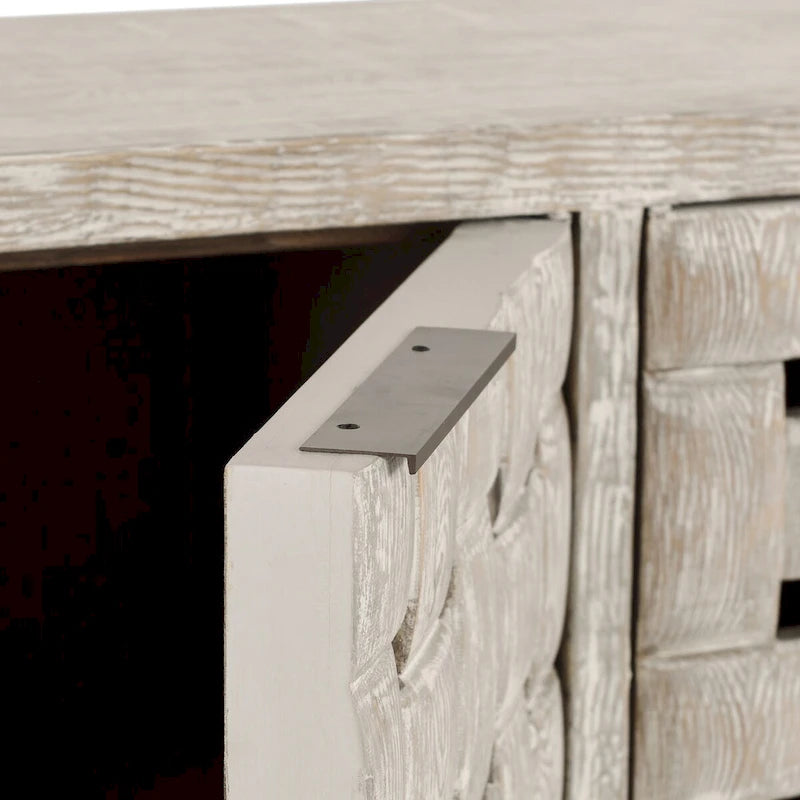 Madia credenza a 4 ante in legno di pino riciclato – Stile rustico Bast