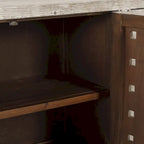 Madia credenza a 4 ante in legno di pino riciclato – Stile rustico Bast