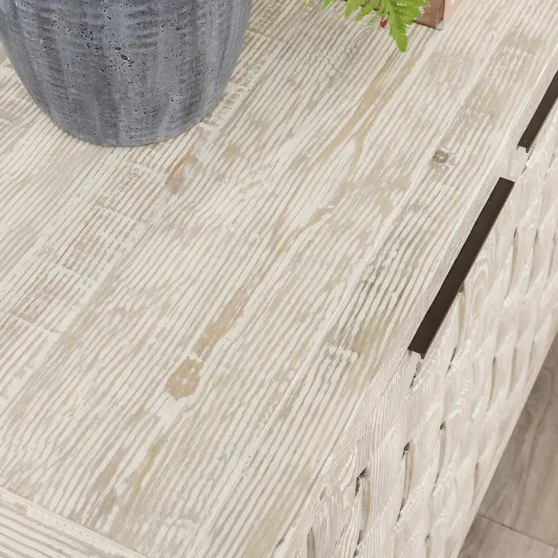 Madia credenza a 4 ante in legno di pino riciclato – Stile rustico Bast