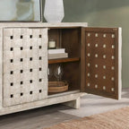 Madia credenza a 4 ante in legno di pino riciclato – Stile rustico Bast
