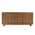 Madia credenza a 4 ante in legno di pino riciclato – Stile rustico Bast