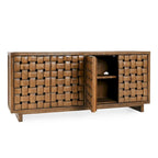 Madia credenza a 4 ante in legno di pino riciclato – Stile rustico Bast