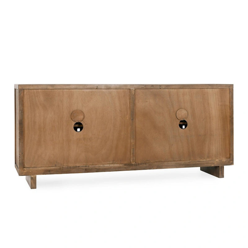 Madia credenza a 4 ante in legno di pino riciclato – Stile rustico Bast