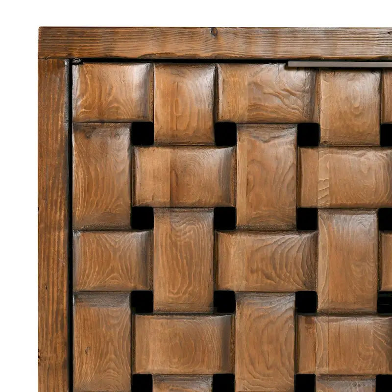 Madia credenza a 4 ante in legno di pino riciclato – Stile rustico Bast