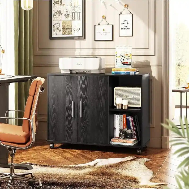 Mobiletto laterale per stampante per forniture da ufficio - 15,8P x 39,4L x 25,7A