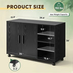 Mobiletto laterale per stampante per forniture da ufficio - 15,8P x 39,4L x 25,7A