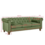 Divano grande, Divano in velluto Divano a tre posti Divano chesterfield capitonné