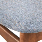 Buylateral Set di 2 sedie da pranzo in legno di gomma massiccio Wave