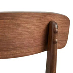 Buylateral Set di 2 sedie da pranzo in legno di gomma massiccio Wave