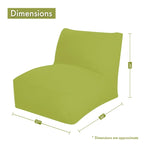 Poltrona sacco da interni con cerniera – 91,44 L x 68,58 P x 60,96 A cm