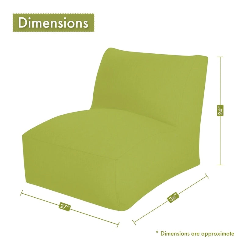 Poltrona sacco da interni con cerniera – 91,44 L x 68,58 P x 60,96 A cm