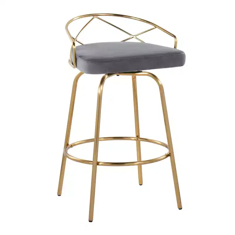 Set di 2 sgabelli da bancone Charlotte
