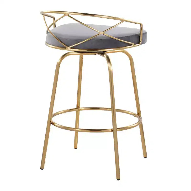 Set di 2 sgabelli da bancone Charlotte