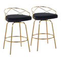 Set of 2 Charlotte Counter Height Barstools