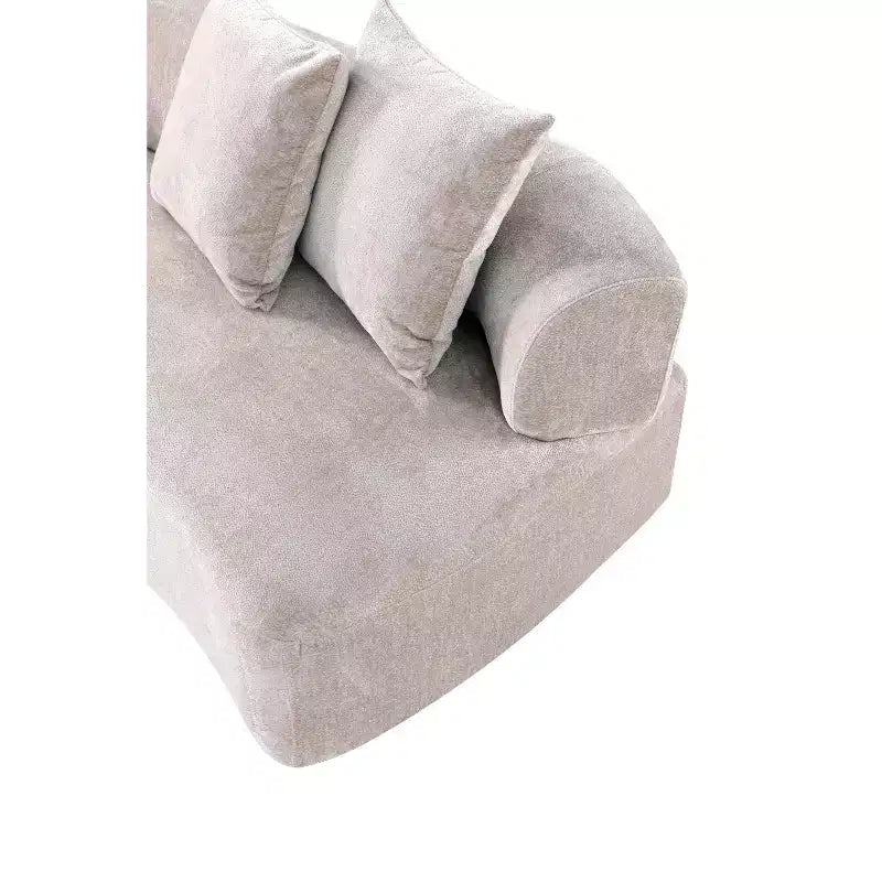 Manhattan Comfort Divano a 3 Posti (112") e 2 Poltrone Accent Chenille Verandah