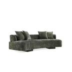 Manhattan Comfort Divano a 3 Posti (112") e 2 Poltrone Accent Chenille Verandah