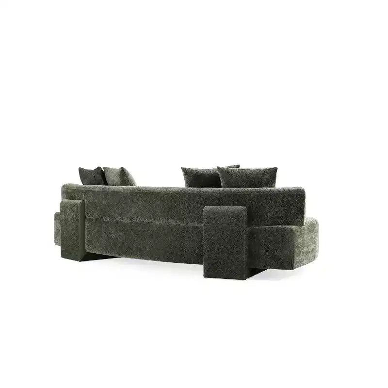 Manhattan Comfort Divano a 3 Posti (112") e 2 Poltrone Accent Chenille Verandah