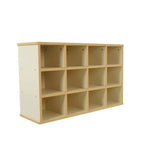 Mobile Contenitore a 24 Scomparti per Bambini Factory Direct Partners, Laminato in Legno di Acero Mandorla