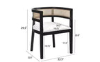 Set da pranzo Christopher Knight Home Avery 7 pezzi imbottito in canna e legno di gomma