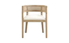Set da pranzo Christopher Knight Home Avery 7 pezzi imbottito in canna e legno di gomma